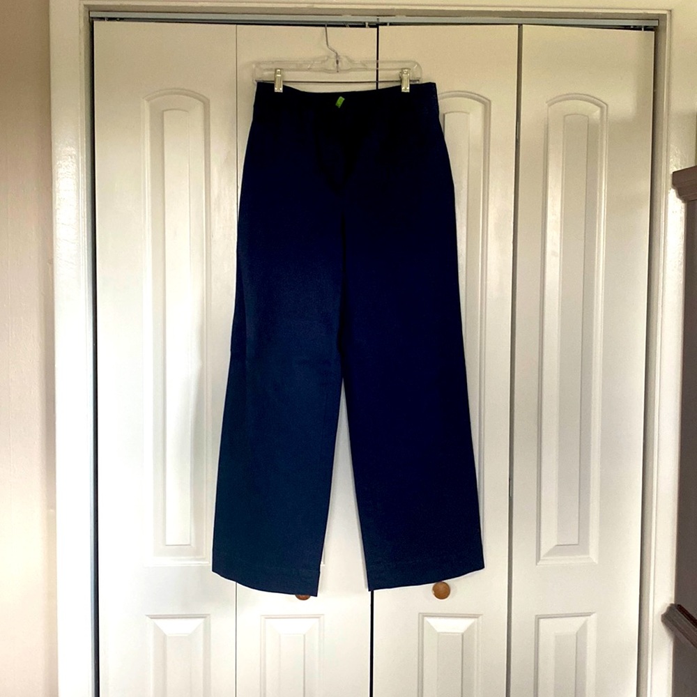 Talbots wide leg chino. Indigo. Worn only a few times and dry cleaned.